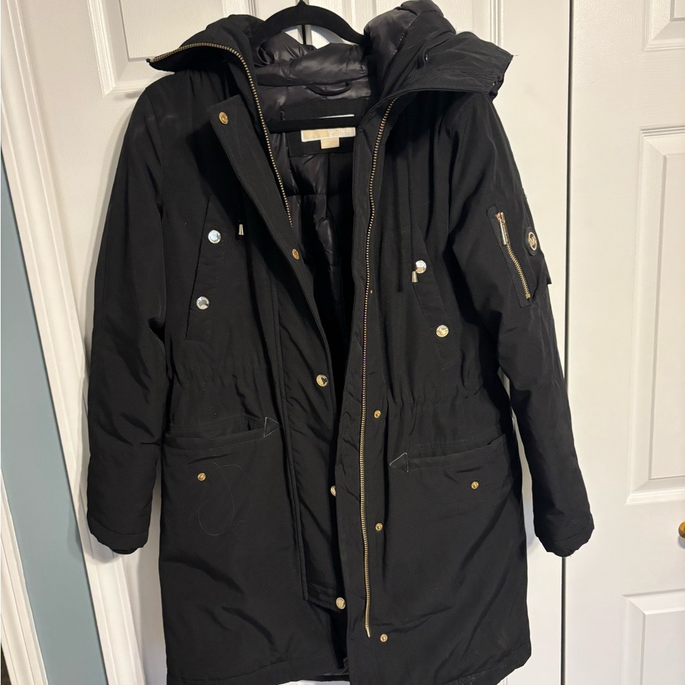 Women's Black Parka Coat